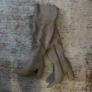 Charles by Charles David Taupe Over the Knee Boots
